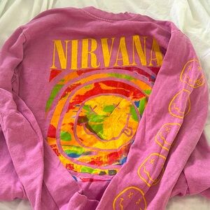 Nirvana sweater shirt urban outfitters